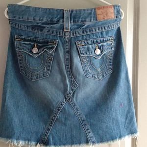 True Religion Asos Denim Pencil Midi 